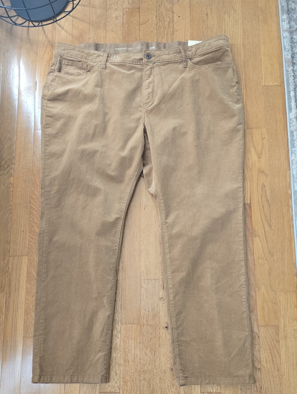 St. John's Bay Brand Women's Plus Size "Hillcrest Tan" Corduroy Pants Size 24W